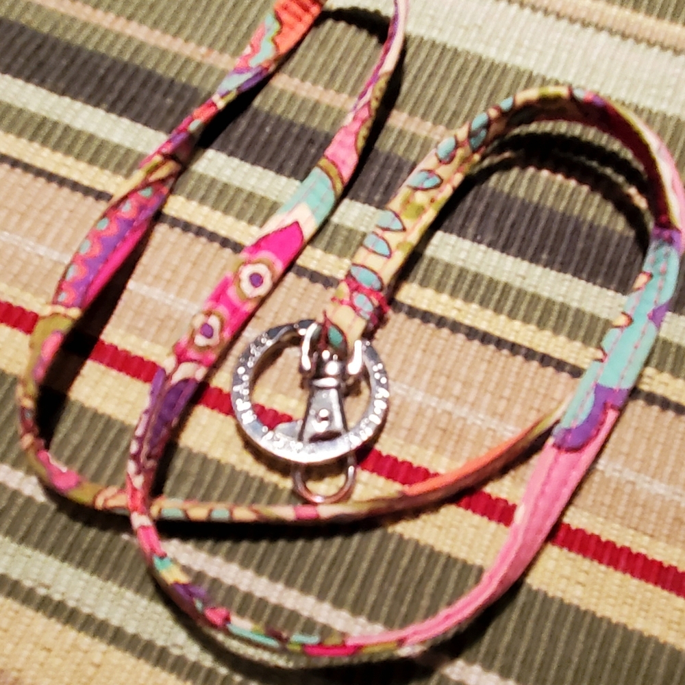 Very Bradley Pink Swirl Lanyard
